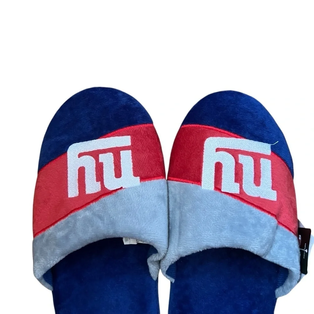 Foco| NY Giants Blue and Red Slide Slippers - Size L 11-12